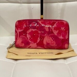 Louis Vuitton Pink Floral Women's Wallet